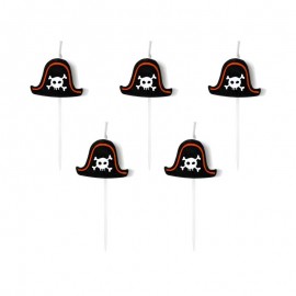 5 Bougies Pirate Party 2 cm