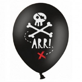 6 Ballons Pirates Party 30 cm