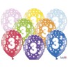 Ballons Chiffre 3 Ronds 32 cm