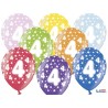 Ballons Chiffre 4 Ronds 32 cm