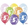 Ballons Chiffre 5 Ronds 32 cm