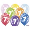 Ballons Chiffre 7 Ronds 32 cm