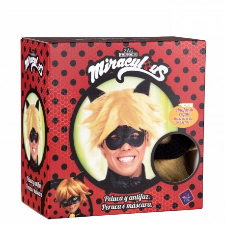 Perruque Cat Noir avec Masque Adulte