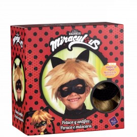 Perruque Cat Noir avec Masque Enfant