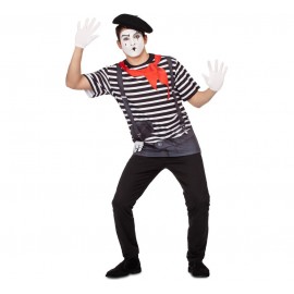 Déguisement T-Shirt de Mime pour Adulte