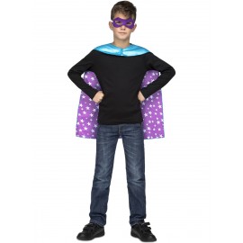 Cape Bleu Super Hero pour Enfant