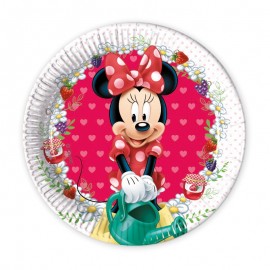 8 Assiettes Minnie Mouse Jardin 20 cm 8 Assiettes Minnie Mouse Jardin 20 cm