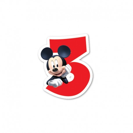 Bougie nº3 Mickey Mouse