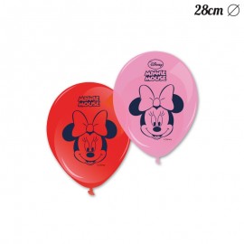 8 Ballons Minnie Mouse 28 cm