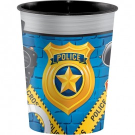 Gobelet Police Party en Plastique 473 ml