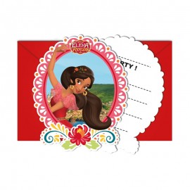 6 Cartons d'invitations Elena d'Avalor