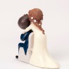 Figurine de Mariage avec Marié Assis 14 cm