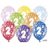 Ballons Chiffre 2 Ronds 32 cm