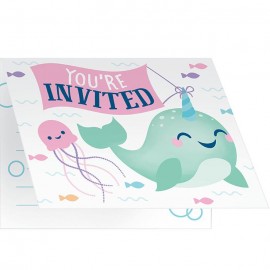 Invitations Licorne-Baleine