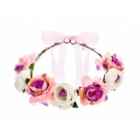 Couronne de Fleurs Roses