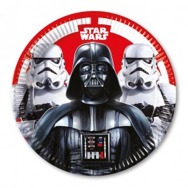 8 Assiettes Star Wars 23 cm 8 Assiettes Star Wars 23 cm