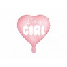 Ballon en Forme de Cœur Rose "It's a Girl" 45 cm