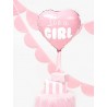 Ballon en Forme de Cœur Rose "It's a Girl" 45 cm