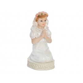 Figurine Ma Première Communion Fille Agenouillée 11 cm