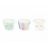6 Contours à Cupcakes Licorne
