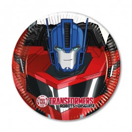 8 Assiettes Transformers 20cm 8 Assiettes Transformers 20cm
