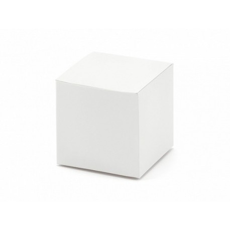 10 Boîtes en Papier Carrées Blanches