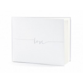 Livre de Signature Blanc avec Mot Love