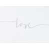 Livre de Signature Blanc avec Mot "Love"