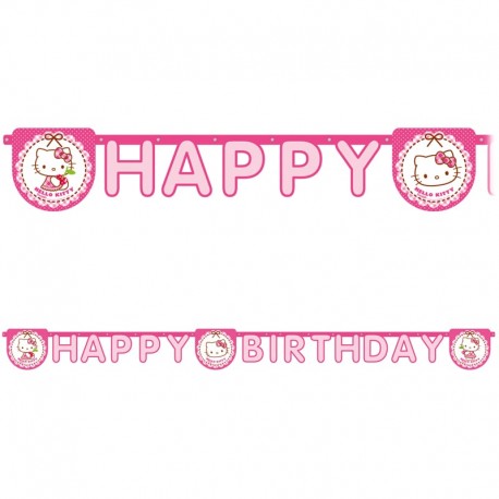 Guirlande Happy Birthday Hello Kitty