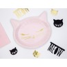 6 Assiettes en Forme de Chats 20 cm