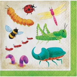 Serviettes en Papier Insectes