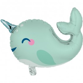 Ballon Aluminium Licorne Baleine