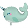 Ballon Aluminium Licorne Baleine