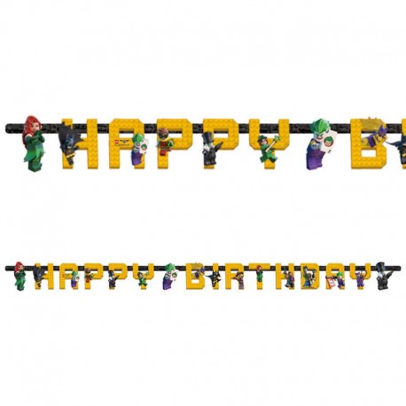 Guirlande Happy Birthday Lego Batman 180 x 15 cm