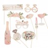 10 Accessoires Photocall "Team Bride" Floral