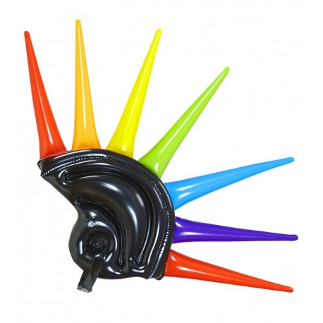 Casque avec Pointes Multicolores Gonflable 90 cm