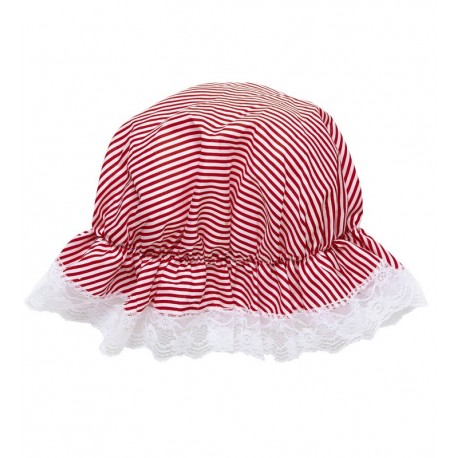 Bonnet à Rayures Blanches et Rouges