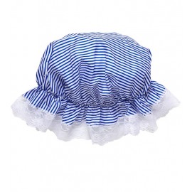 Bonnet à Rayures Blanches et Bleues