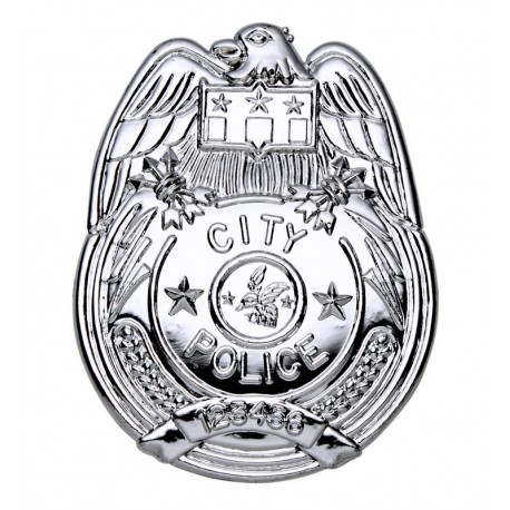 Badge de Police en Argent