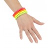 Lot de 4 Bracelets en Perles Fluorescentes