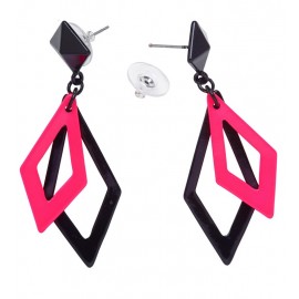 Boucles d'Oreilles Losanges Fluorescents