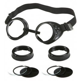 Lunettes Noires à Verres Multiples