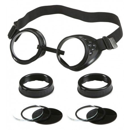 Lunettes Noires à Verres Multiples