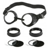 Lunettes Noires à Verres Multiples