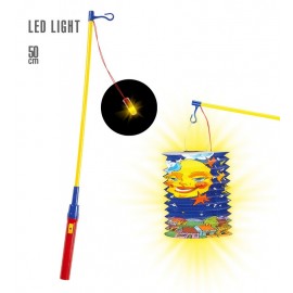 Bâton de Marche avec Lanterne à Lumière LED