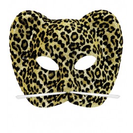 Masque Léopard de Troupeau avec Paillettes Masque Léopard de Troupeau avec Paillettes