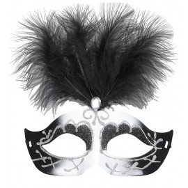 Masque Vénitien Noir et Blanc