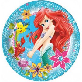 8 Assiettes de La Petite Sirène Ariel