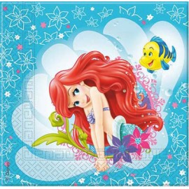 20 Serviettes de La Petite Sirène Ariel