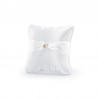 Coussin Pour Alliance Blanc Avec Coeurs Dorés